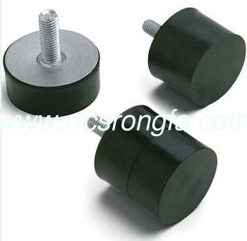 Rubber bonded metal parts