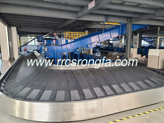 Baggage reclaim carousel. Incline conveyors , Carousel Tiltled