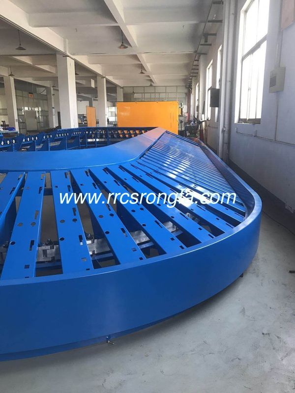 Customizable Length Incline Conveyor for Baggage Handling System